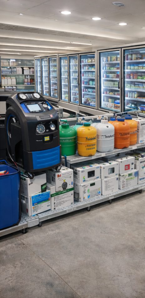 Vente des équipements frigorifiques (froid auto, froid domestique, froid industriel)