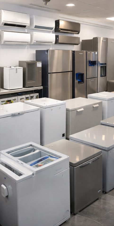 Vente congélateur, climatiseur, réfrigérateur, accessoires de congélateur